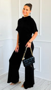 The Art of Staying In Set - Black-210 Loungewear/Sets-Zenana-Coastal Bloom Boutique, find the trendiest versions of the popular styles and looks Located in Indialantic, FL