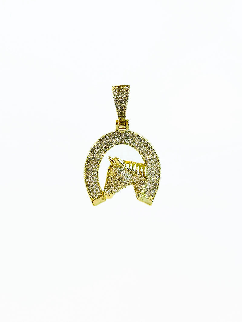 Micropave Horsebit Charm-230 Jewelry-NYC-Coastal Bloom Boutique, find the trendiest versions of the popular styles and looks Located in Indialantic, FL