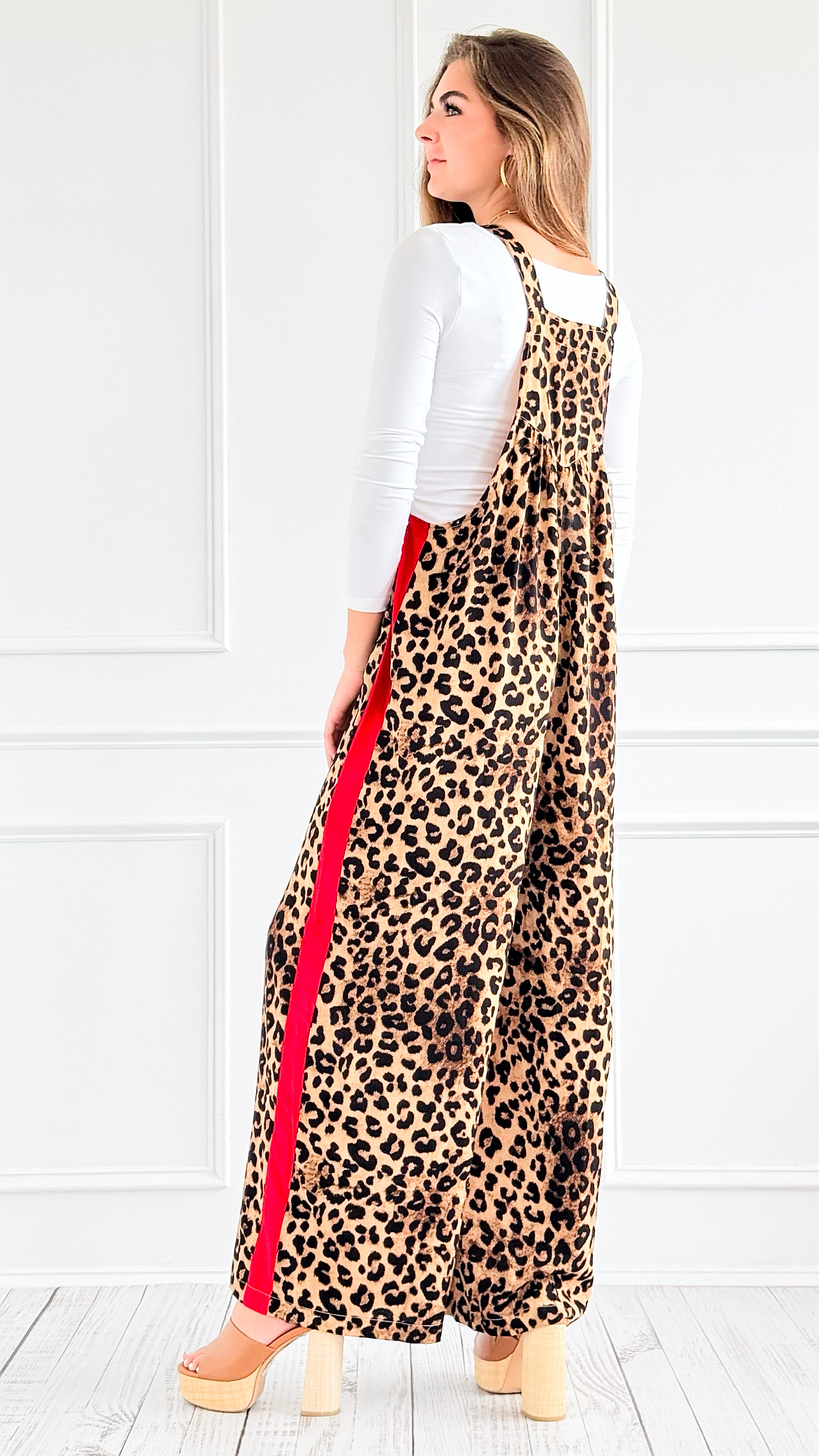 Wild at Heart Leopard Overalls-200 Dresses/Jumpsuits/Rompers-oddi-Coastal Bloom Boutique, find the trendiest versions of the popular styles and looks Located in Indialantic, FL