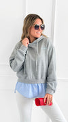 Striped Comfort Hoodie-140 Sweaters-V SKY-Coastal Bloom Boutique, find the trendiest versions of the popular styles and looks Located in Indialantic, FL