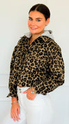 Wild Side Cropped Button Jacket-160 Jackets-Love Tree Fashion-Coastal Bloom Boutique, find the trendiest versions of the popular styles and looks Located in Indialantic, FL