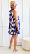Multi Print Mini Dress-200 Dresses/Jumpsuits/Rompers-Rousseau-Coastal Bloom Boutique, find the trendiest versions of the popular styles and looks Located in Indialantic, FL