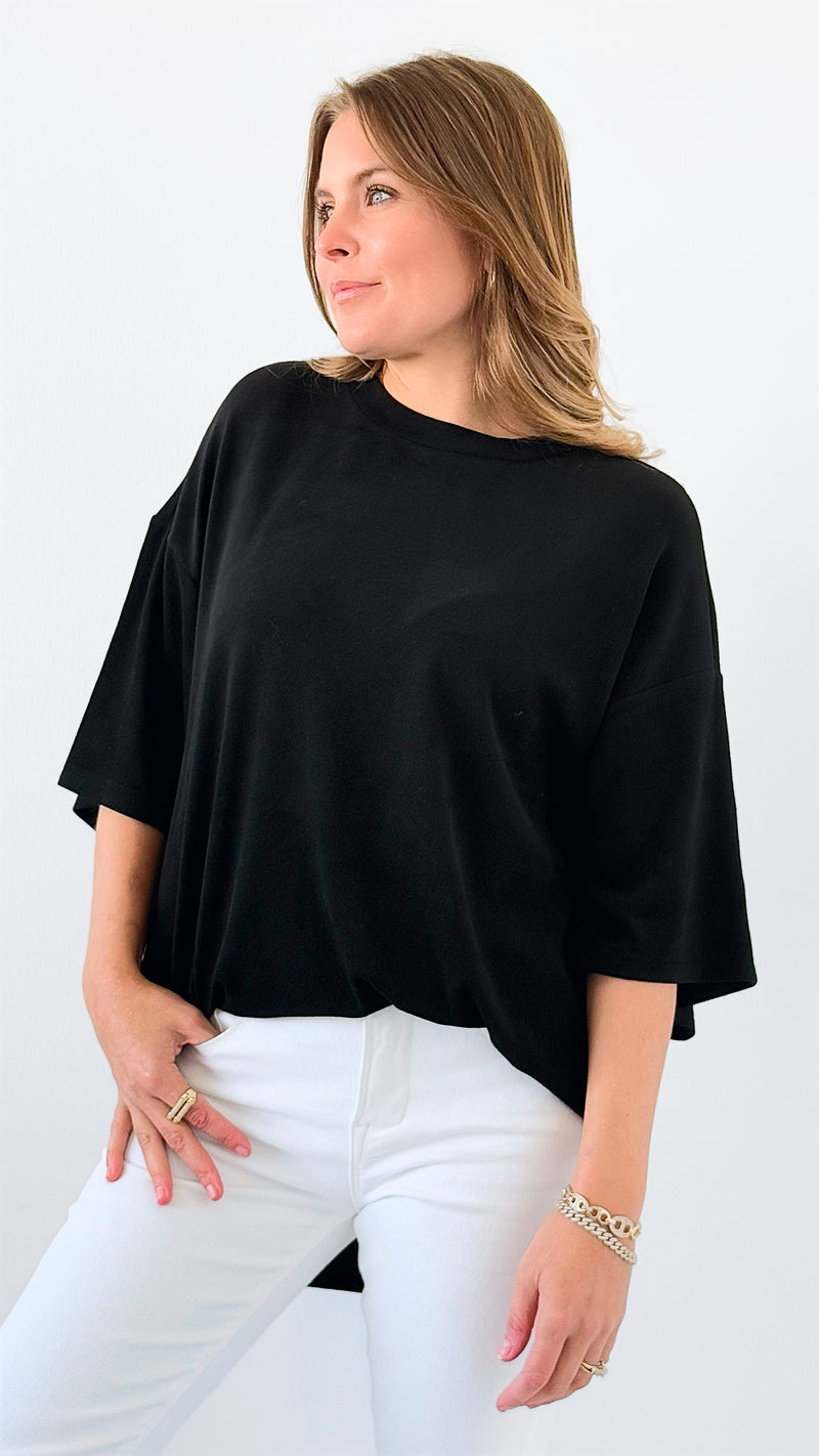 Stretch Knit Top-110 Sleeve Tops-White Birch-Coastal Bloom Boutique, find the trendiest versions of the popular styles and looks Located in Indialantic, FL