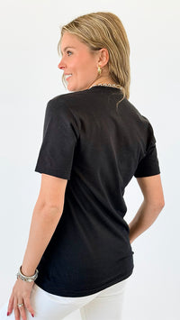 Tied Style Top-110 Short Sleeve Tops-Sterling Kreek-Coastal Bloom Boutique, find the trendiest versions of the popular styles and looks Located in Indialantic, FL