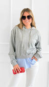 Striped Comfort Hoodie-140 Sweaters-V SKY-Coastal Bloom Boutique, find the trendiest versions of the popular styles and looks Located in Indialantic, FL