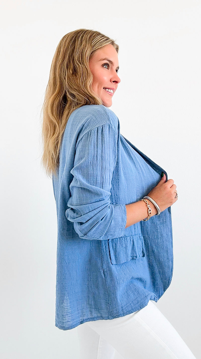 Breezy Days Lapel Blazer-160 Jackets-V6-Coastal Bloom Boutique, find the trendiest versions of the popular styles and looks Located in Indialantic, FL