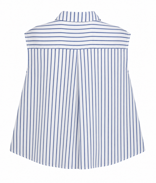 Stripe Club Jewel Button Italian Top