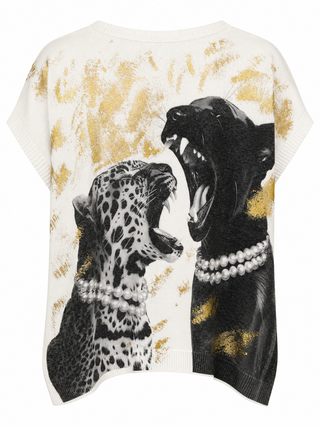 CB Custom - Pearls & Power Knit Italian Top