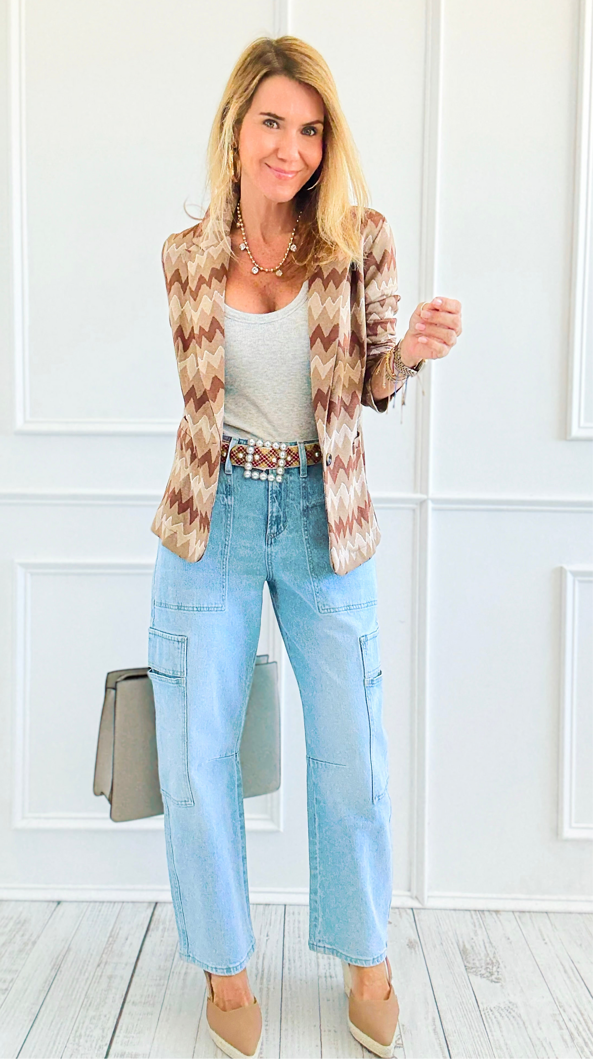 Street Smart Cargo Jeans-190 Denim-Mica Denim-Coastal Bloom Boutique, find the trendiest versions of the popular styles and looks Located in Indialantic, FL