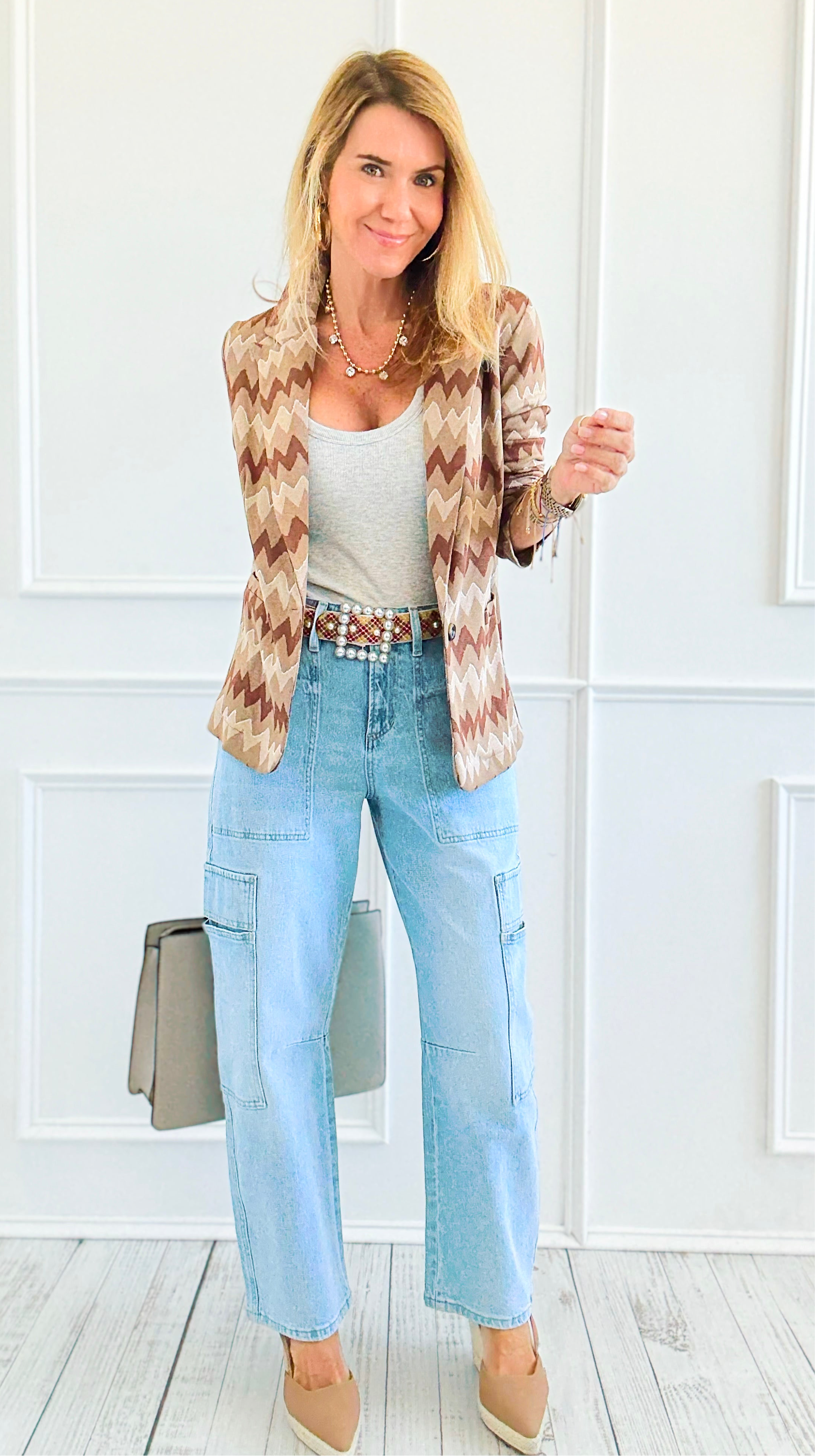 Street Smart Cargo Jeans-190 Denim-Mica Denim-Coastal Bloom Boutique, find the trendiest versions of the popular styles and looks Located in Indialantic, FL
