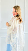 Radiant Lace Illusion Italian Blouse-170 Bottoms-SEÑORITA C-Coastal Bloom Boutique, find the trendiest versions of the popular styles and looks Located in Indialantic, FL