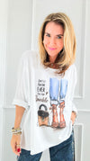 Sparkle Italian T- Shirt-t-shirt-Italianissimo-Coastal Bloom Boutique, find the trendiest versions of the popular styles and looks Located in Indialantic, FL