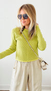 In My Zone Checkered Top-130 Long Sleeve Tops-HYFVE-Coastal Bloom Boutique, find the trendiest versions of the popular styles and looks Located in Indialantic, FL