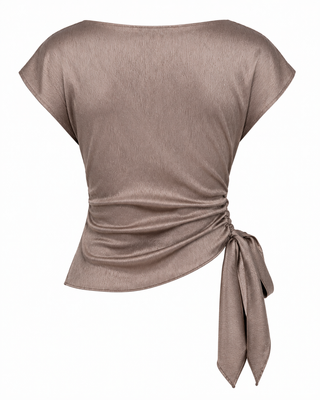 Satin Wrap Top