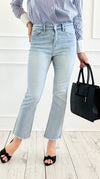 Weekend Crop Denim Pant-190 Denim-Mica Denim-Coastal Bloom Boutique, find the trendiest versions of the popular styles and looks Located in Indialantic, FL