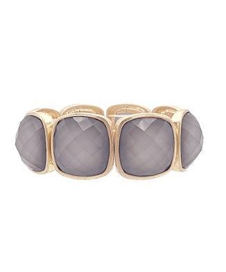 Frosted Glow Stretch Bracelet - Grey-230 Jewelry-GS JEWELRY-Coastal Bloom Boutique, find the trendiest versions of the popular styles and looks Located in Indialantic, FL