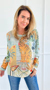 Wild Focus Italian St Tropez Sweater-140 Sweaters-SORPRESA-Coastal Bloom Boutique, find the trendiest versions of the popular styles and looks Located in Indialantic, FL