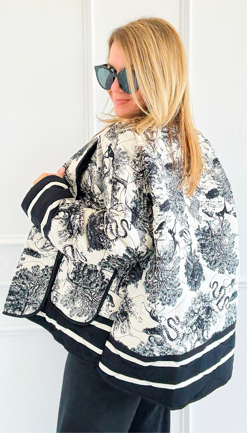 Adorable Italian Jacket- Black-160 Jackets-K2-Coastal Bloom Boutique, find the trendiest versions of the popular styles and looks Located in Indialantic, FL