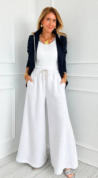 Caroline Italian Pant- White