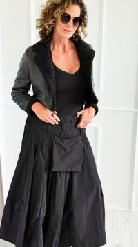 Structured Elegance Italian Skirt-170 bottoms-Mitica & Co-Coastal Bloom Boutique, find the trendiest versions of the popular styles and looks Located in Indialantic, FL