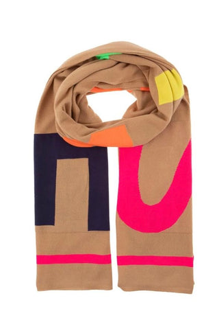 Color Pop Italian Scarf - Camel