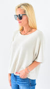 Winter in Amalfi Italian Top - Ecru-140 Sweaters-Italianissimo-Coastal Bloom Boutique, find the trendiest versions of the popular styles and looks Located in Indialantic, FL