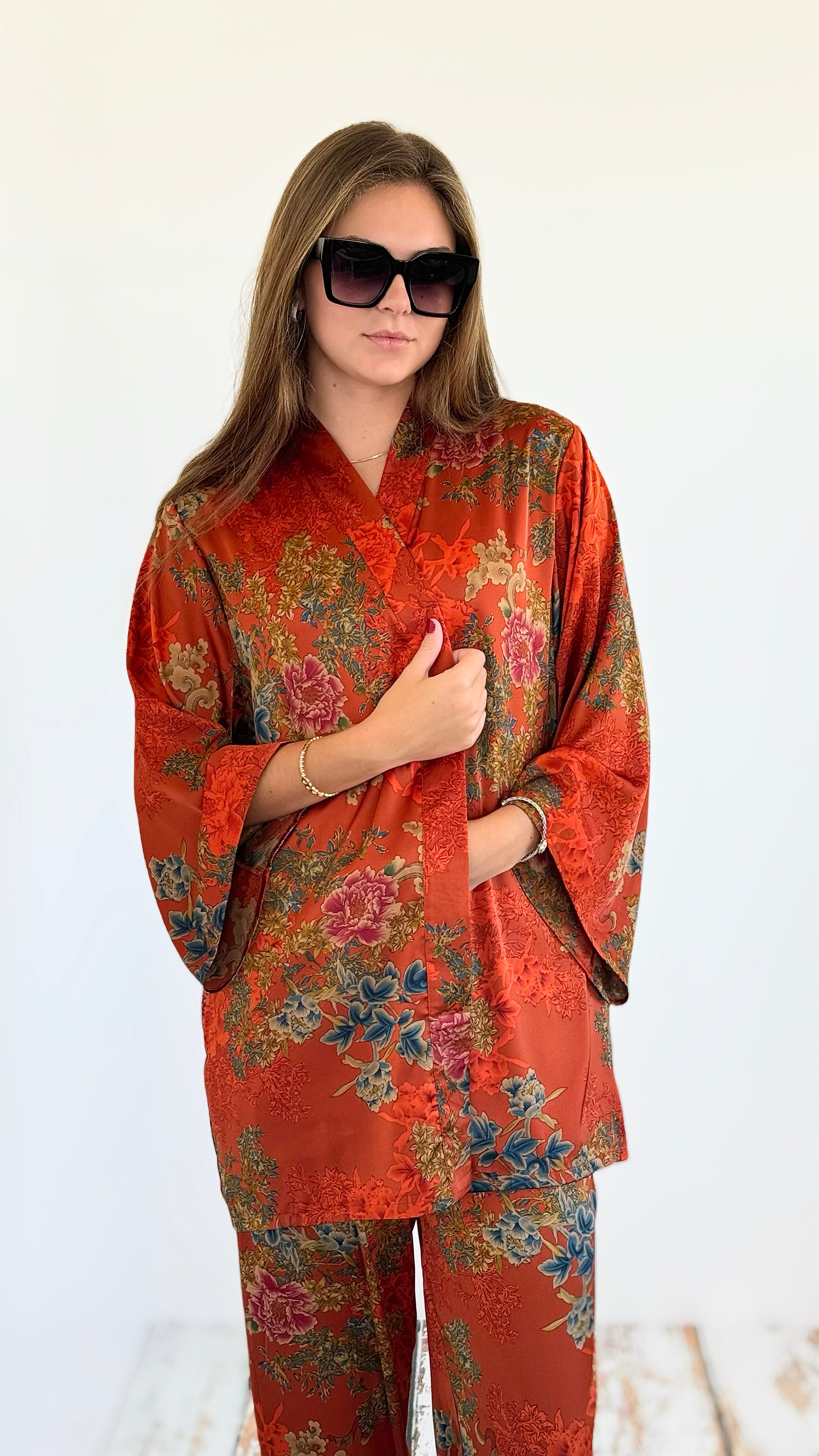 Autumn Garden Kimono-150 Cardigans/Layers-Paparazzi-Coastal Bloom Boutique, find the trendiest versions of the popular styles and looks Located in Indialantic, FL