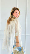 Radiant Lace Illusion Italian Blouse-170 Bottoms-SEÑORITA C-Coastal Bloom Boutique, find the trendiest versions of the popular styles and looks Located in Indialantic, FL