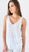 Sparkle Edge Tank Top-100 Sleeveless Tops-VENTI6 OUTLET-Coastal Bloom Boutique, find the trendiest versions of the popular styles and looks Located in Indialantic, FL