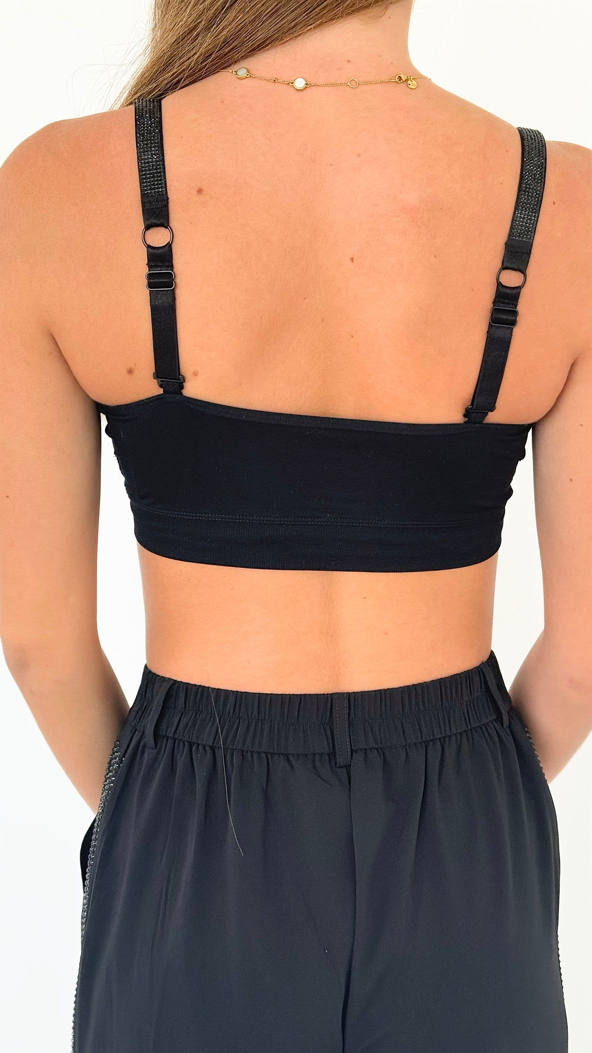 Strap Situation Bra - Black Plunge / Petite Onyx Crystals-220 Intimates-Strap-its-Coastal Bloom Boutique, find the trendiest versions of the popular styles and looks Located in Indialantic, FL