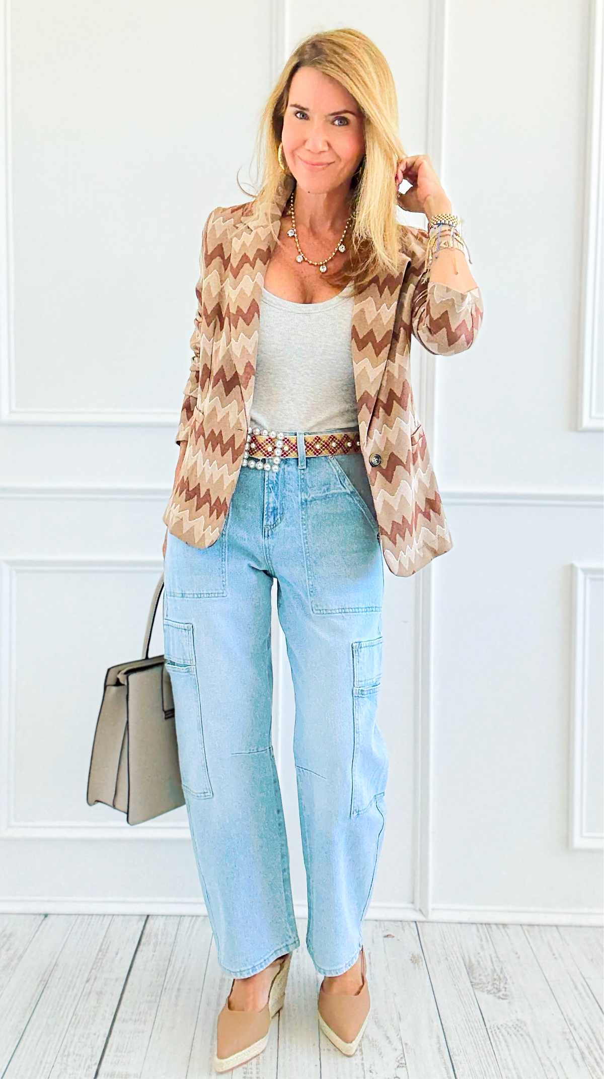 Street Smart Cargo Jeans-190 Denim-Mica Denim-Coastal Bloom Boutique, find the trendiest versions of the popular styles and looks Located in Indialantic, FL