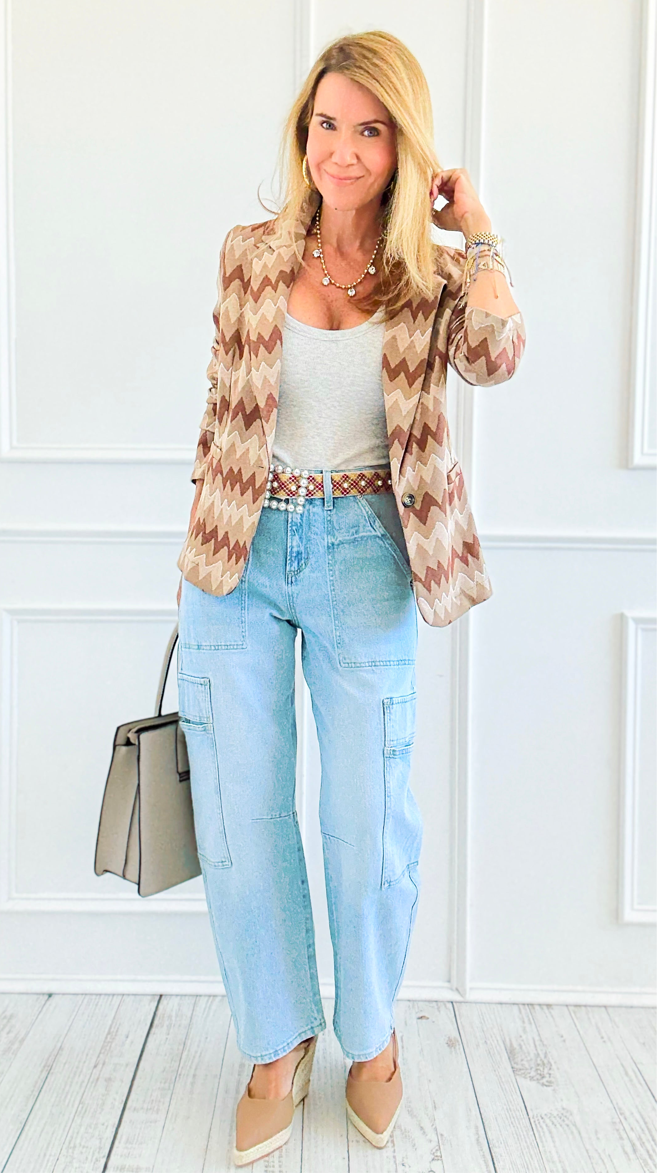Street Smart Cargo Jeans-190 Denim-Mica Denim-Coastal Bloom Boutique, find the trendiest versions of the popular styles and looks Located in Indialantic, FL