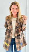 Palm Angels Plaid Italian Jacket-160 Jackets-TATTOO Z-Coastal Bloom Boutique, find the trendiest versions of the popular styles and looks Located in Indialantic, FL
