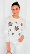 Star Wild Long Sleeve Top- White-110 Long Sleeve Tops-V SKY-Coastal Bloom Boutique, find the trendiest versions of the popular styles and looks Located in Indialantic, FL