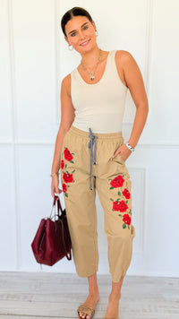 Garden Bloom Relaxed Pants-170 Bottoms-oddi-Coastal Bloom Boutique, find the trendiest versions of the popular styles and looks Located in Indialantic, FL