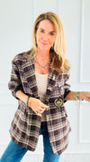 Bee Chic Italian Blazer- Brown-160 Jackets-TATTOO Z-Coastal Bloom Boutique, find the trendiest versions of the popular styles and looks Located in Indialantic, FL