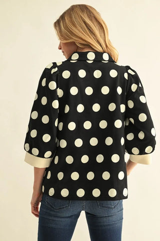 Polka Pretty Snap Top