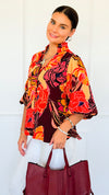 Wild Bloom Button Top-110 Long Sleeve Tops-oddi-Coastal Bloom Boutique, find the trendiest versions of the popular styles and looks Located in Indialantic, FL