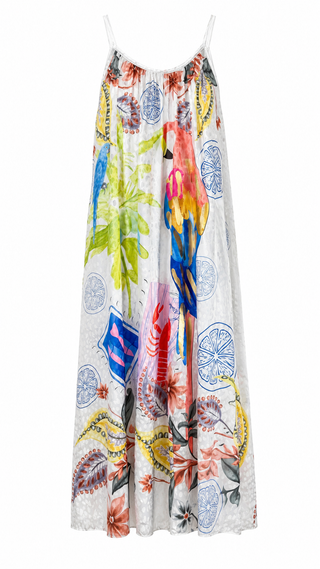 Palm & Parrot Italian Sleeveless Dress