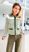 Presley Stripe Cardigan-140 Sweaters-rivir-Coastal Bloom Boutique, find the trendiest versions of the popular styles and looks Located in Indialantic, FL