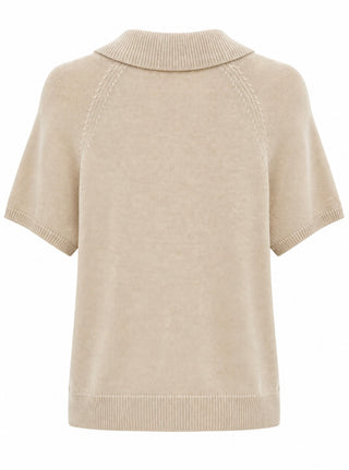 Fine Knit Polo Top