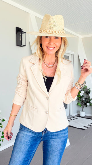 The Ini Italian Blazer - Cream