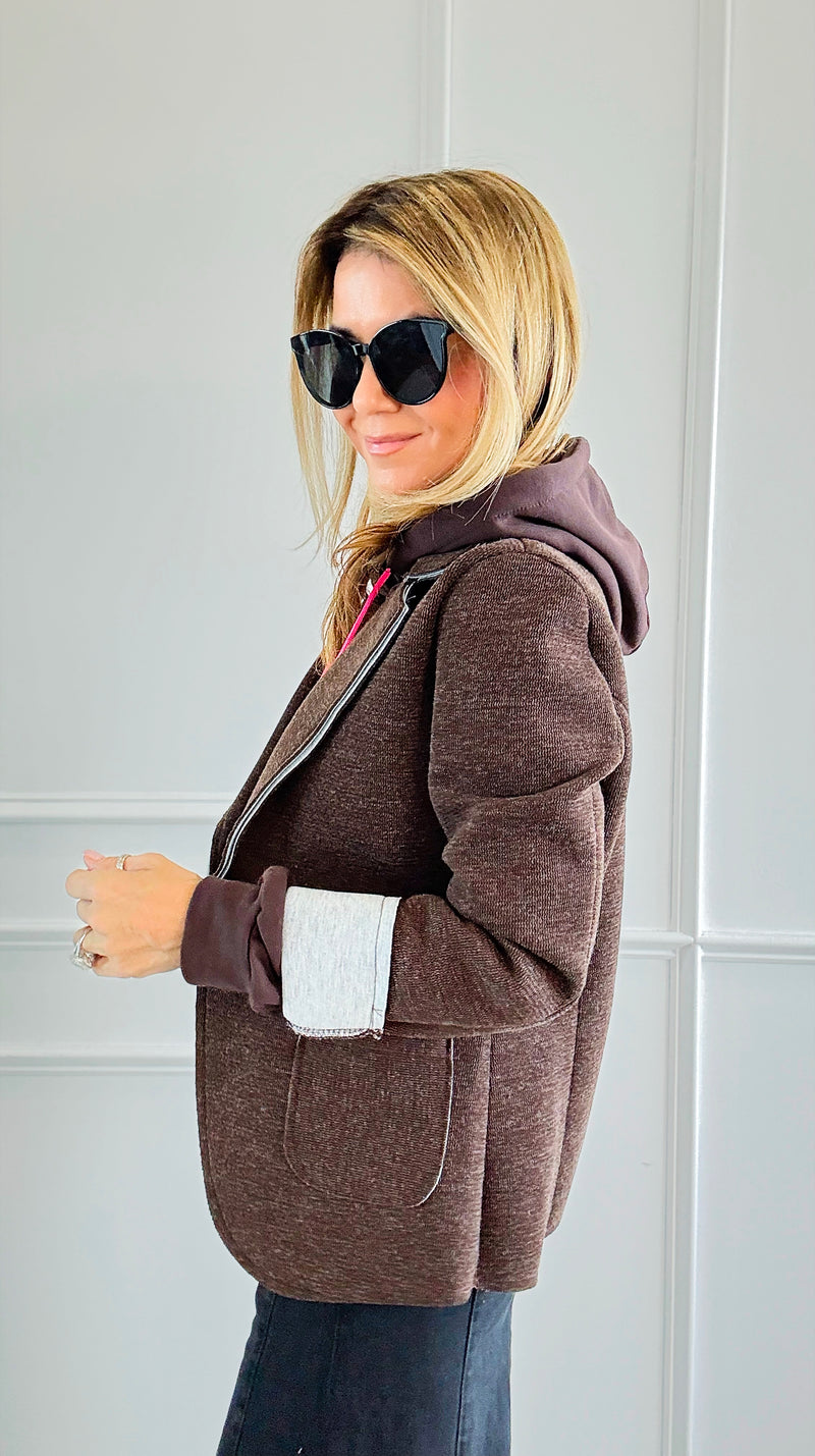 Italian Double Take Blazer-160 Jackets-BONITO SRL-Coastal Bloom Boutique, find the trendiest versions of the popular styles and looks Located in Indialantic, FL