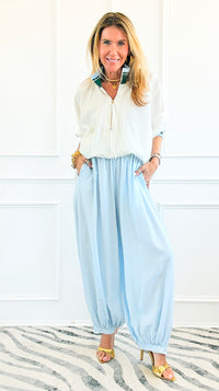 Soft Motion Italian Pants- Sky Blue