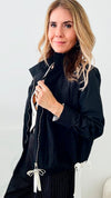 Timberlane Woven Jacket - Black-160 Jackets-Joh Apparel-Coastal Bloom Boutique, find the trendiest versions of the popular styles and looks Located in Indialantic, FL