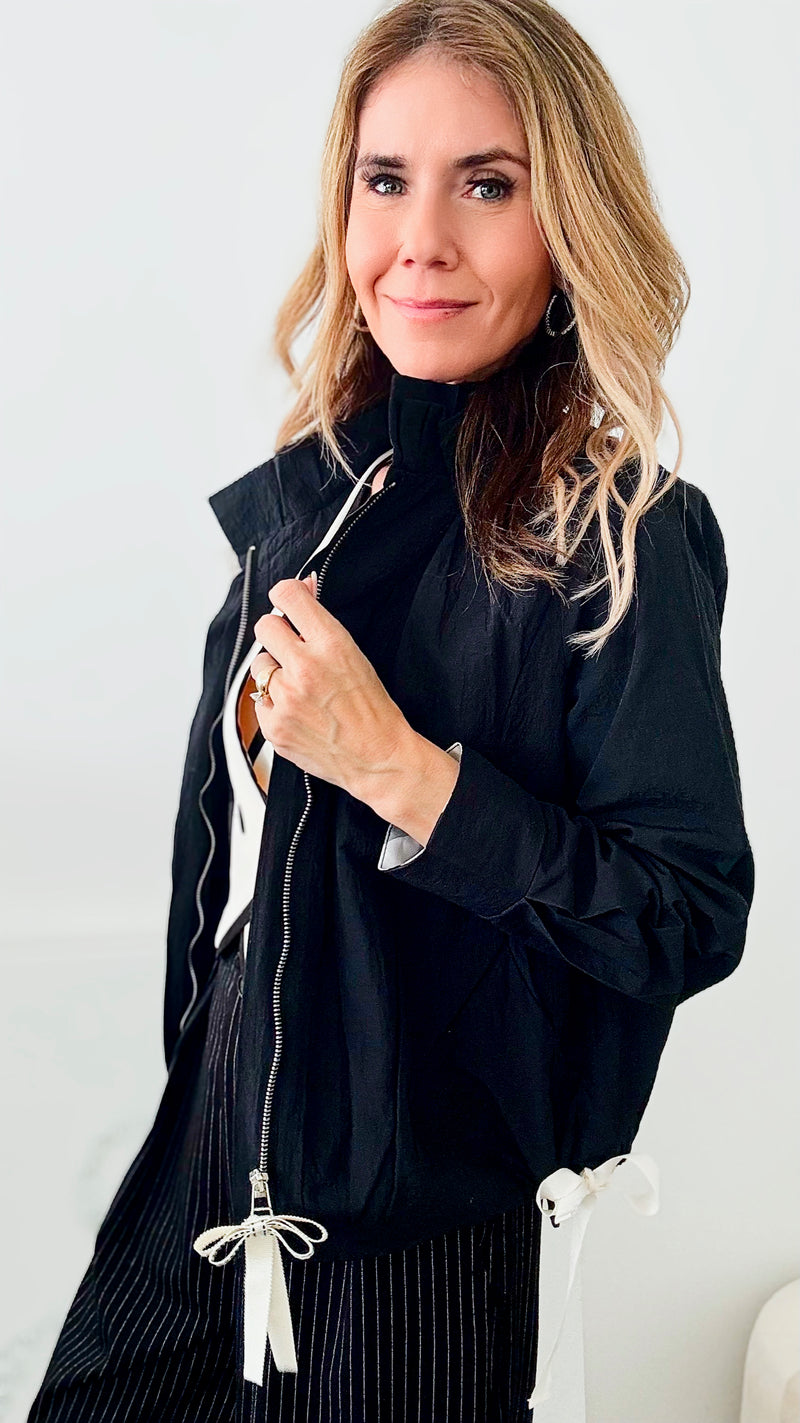 Timberlane Woven Jacket - Black-160 Jackets-Joh Apparel-Coastal Bloom Boutique, find the trendiest versions of the popular styles and looks Located in Indialantic, FL
