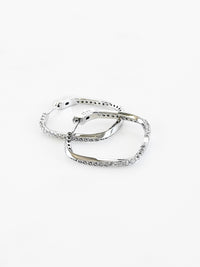 CZ Square Hoops Earring-230 Jewelry-NYC-Coastal Bloom Boutique, find the trendiest versions of the popular styles and looks Located in Indialantic, FL
