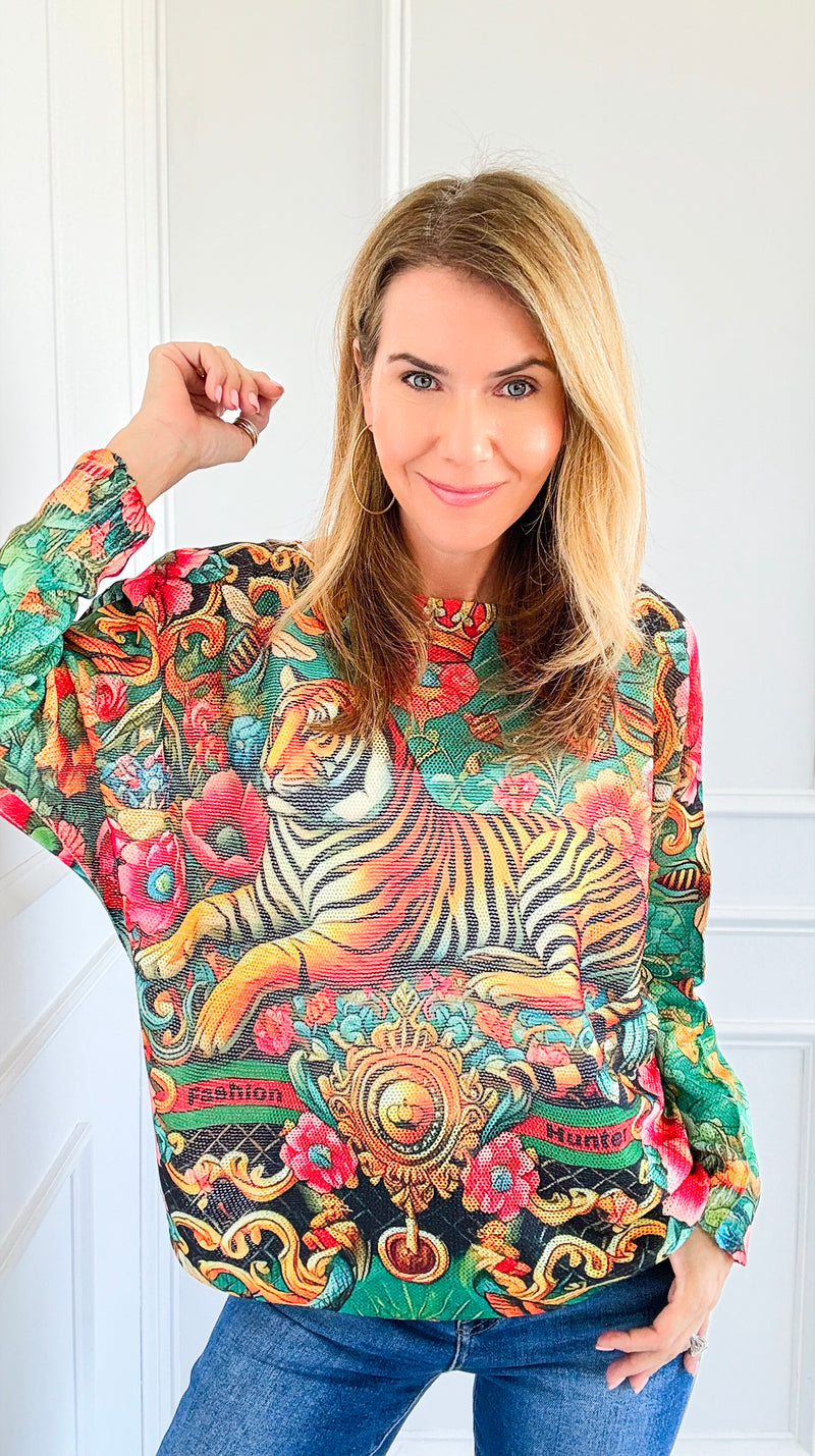 Fashion Hunter Italian St Tropez Knit-140 Sweaters-Italianissimo/SORPRESA-Coastal Bloom Boutique, find the trendiest versions of the popular styles and looks Located in Indialantic, FL