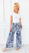 Tropical Breeze Italian Palazzo-170 Bottoms-Tempo-Coastal Bloom Boutique, find the trendiest versions of the popular styles and looks Located in Indialantic, FL
