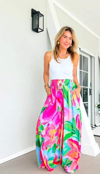 Tropical Paradise Capri Italian Pants